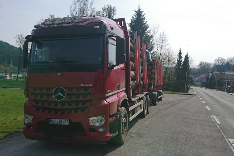 LKW Ihrer Spedition für Holztransporte
